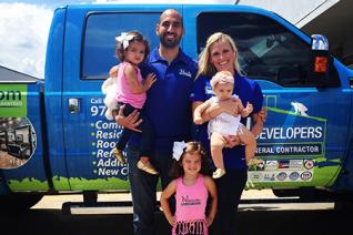 Jorge and his family for their Dallas Roofing Story Article