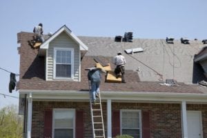 Roofers Replacing Old Roof